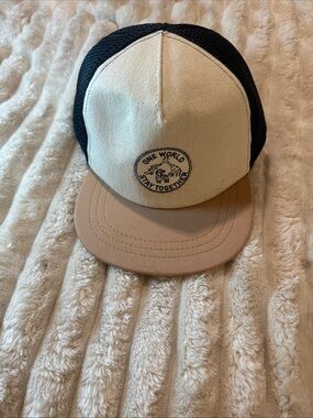 ONE WORLD Cream, Black & Tan Kids Trucker Hat